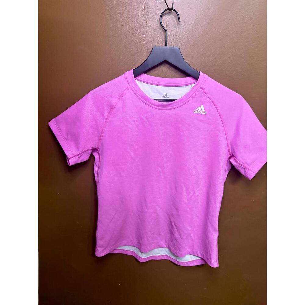 Adidas Aeroready Athletic Tee – Pink | Women’s Medium